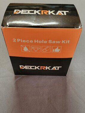 Deck R Kat 1-1/2" TCT Hole Saw Kit for Hard Metal HD38mm Tungsten Carbide Tipped